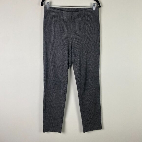 J. Jill Ponte Slim Leg Pants Womens Small Gray Black Pull On - Picture 1 of 10